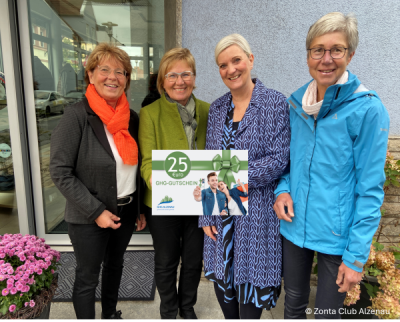 Zonta Club Alzenau - GHG Gutscheine für den Seniorenförderverein